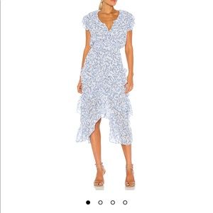 MISA Los Angeles Dakota dress blue petal